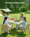 Folding Utility Table for Indoor and Outdoor Events