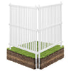 36 in x 45 in Vinyl Privacy Fence Panels Set of 2 - Lattice Design for Backyard