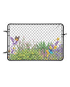72 x 48 in Adjustable Garden Gate for Yards, Gardens, and Driveways