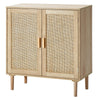 Rattan Storage Cabinet Sideboard for Living Room