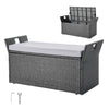 Outdoor Storage Bench with Cushion for Patio and Balcony