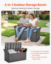Outdoor Storage Bench with Cushion for Patio and Balcony