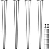 4 Hairpin Table Legs 40 in with Floor Protectors and Screws for DIY Furniture