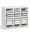 Large Literature Organizer with Adjustable Shelves
