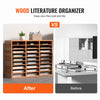 9 Rows x 3 Columns Literature Organizer 27 Compartments for Office Home School