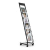 Narrow Rolling Magazine Display Rack for Office