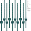 Metal Fence Posts Set for Garden and Yard Fencing