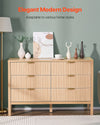 6 Drawer Dresser Chest with Stable Structure and Modern Design for Any Room