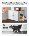 Cat Litter Box Enclosure with Storage Shelves