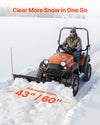Adjustable Snow Plow Blade for ATV and UTV