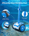 40 ft Suction Pool Cleaner for Various Surfaces - Automatic Operation