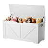 MDF Toy Storage Bench 88 lb Capacity Easy to Clean Versatile Design