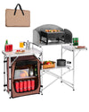 Portable Lightweight Camping Table with Storage and Easy Setup