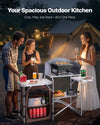 Portable Lightweight Camping Table with Storage and Easy Setup