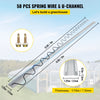 6.5FT Aluminum Alloy Lock Channel with PE Coated Spring Wire for Greenhouses