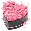 27 Preserved Roses in Heart Box Elegant D¨¦cor for Home or Events
