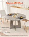 Round Dining Table for Kitchen and Living Room