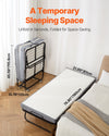 Folding Rollaway Bed with Mattress for Guests