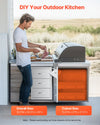 Outdoor Kitchen Drawers for BBQ Island Storage