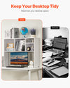 Desktop Bookshelf Hutch Storage Organizer