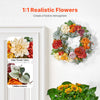 24 in Faux Flower Wreath - Easy to Hang, Versatile Decoration for Home or Events