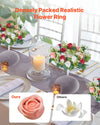 Artificial Rose Wreath Set for Wedding and Home Decor