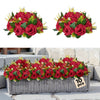 9.4 in Silk Rose Flower Balls Set of 10 for Weddings Parties Decor