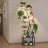 63 in 9-Tier Indoor Plant Stand with 3 Full-Spectrum Grow Lights and Hooks