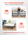 Metal Daybed Frame with Trundle for Guest Room